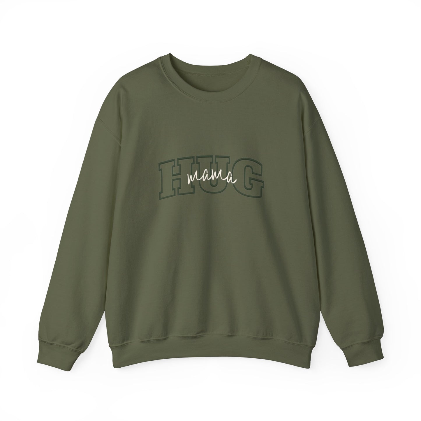 Mama Hug Sweatshirt Unisex Heavy Blend™ Crewneck Sweatshirt, Vintage Sweatshirt, College Sweatshirt, Retro Sweatshirt, Adult, Oversized