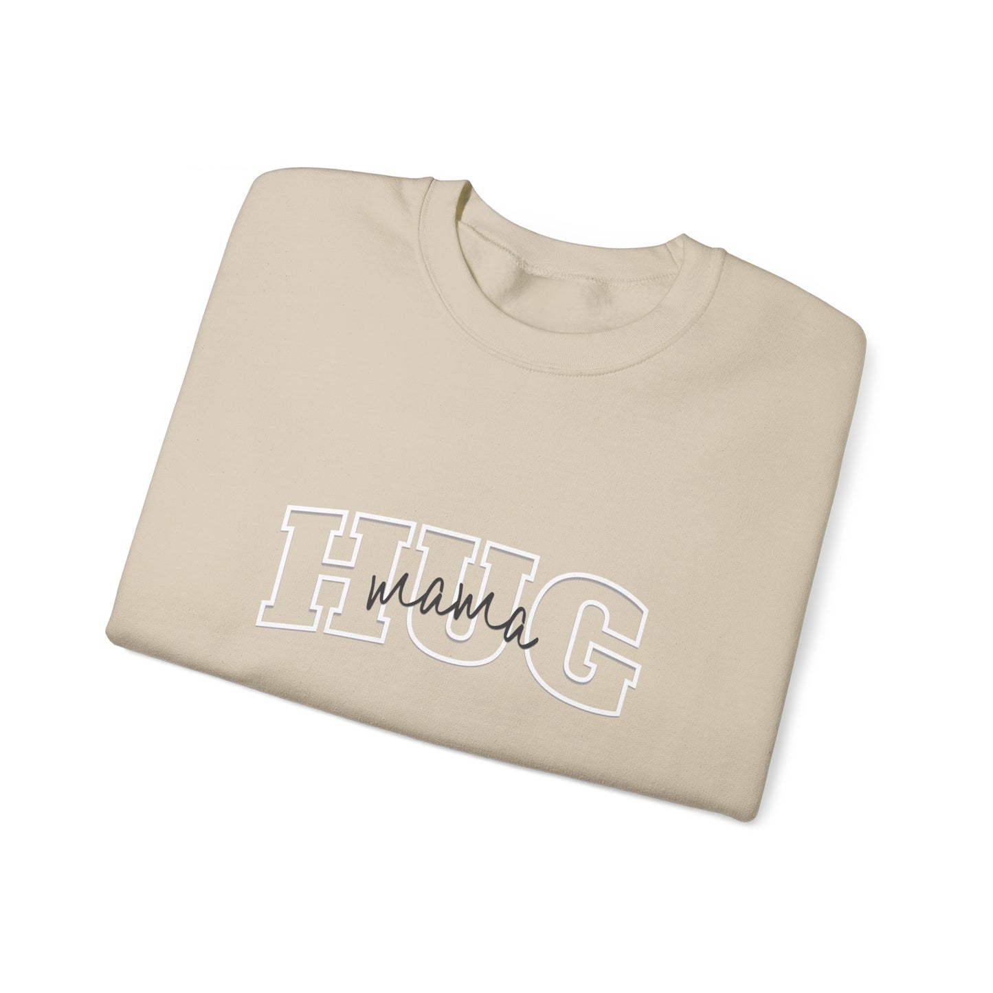 Mama Hug Sweatshirt Unisex Heavy Blend™ Crewneck Sweatshirt, Vintage Sweatshirt, College Sweatshirt, Retro Sweatshirt, Adult, Oversized