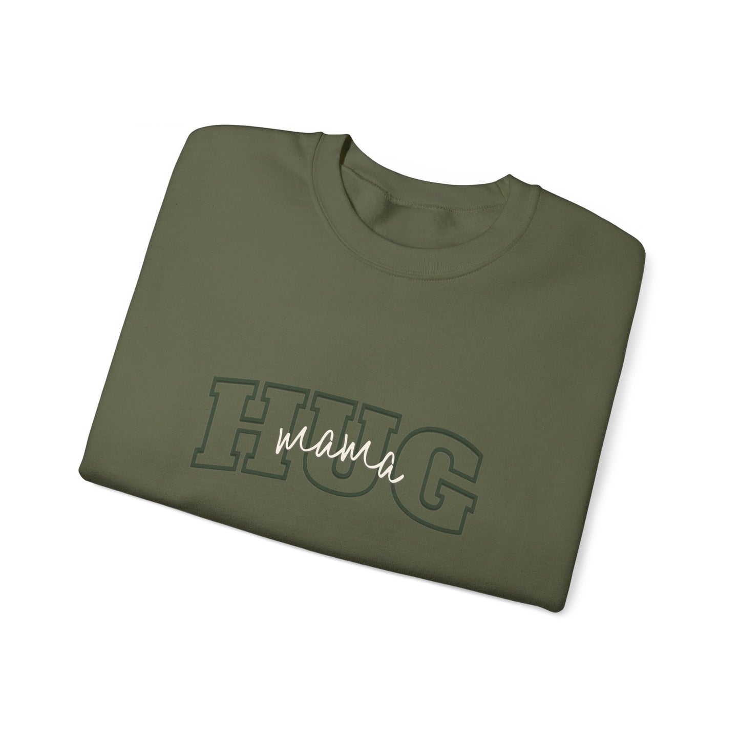 Mama Hug Sweatshirt Unisex Heavy Blend™ Crewneck Sweatshirt, Vintage Sweatshirt, College Sweatshirt, Retro Sweatshirt, Adult, Oversized