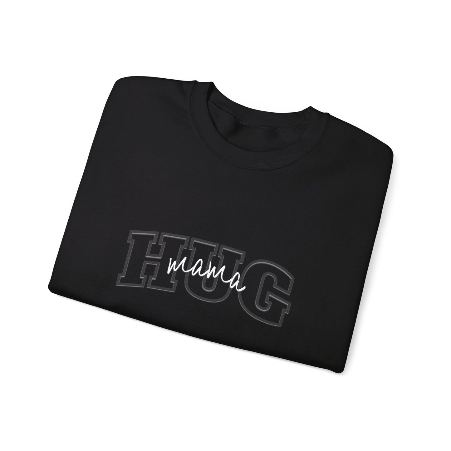 Mama Hug Sweatshirt Unisex Heavy Blend™ Crewneck Sweatshirt, Vintage Sweatshirt, College Sweatshirt, Retro Sweatshirt, Adult, Oversized